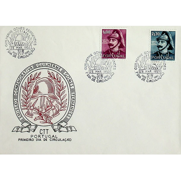 1953 FDC  Centenário do Nascimento de Guilherme Gomes Fernandes