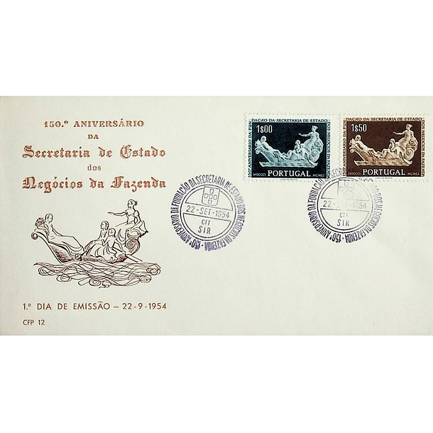 1954 FDC  150º Aniversário da Criação da Secretaria de Estado dos Negócios da Fazenda