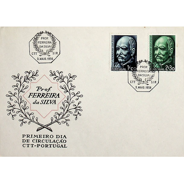1956 FDC  Centenário do Nascimento do Prof. Doutor António Joaquim Ferreira da Silva
