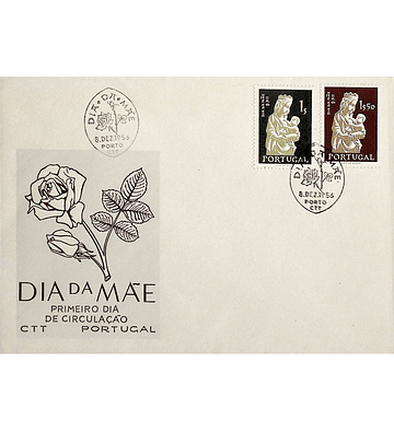 1956 Portugal FDC  Dia da Mãe