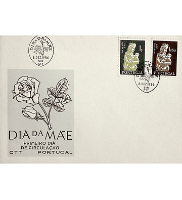 1956 Portugal FDC  Dia da Mãe