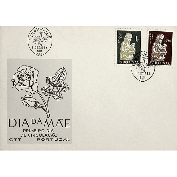 1956 Portugal FDC  Dia da Mãe