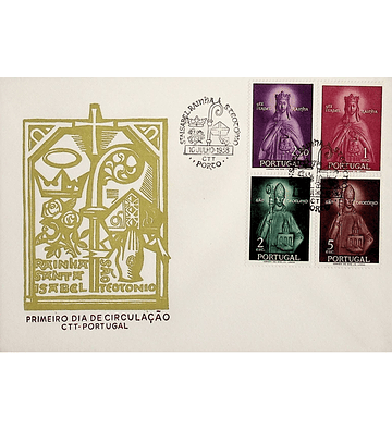 1958 Portugal FDC  Rainha Santa Isabel e São Teotónio