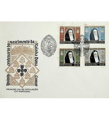 1958 Portugal FDC  5º Centenário do Nascimento da Rainha D. Leonor