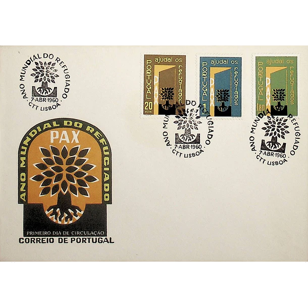 1960 FDC  Ano Mundial dos Refugiados