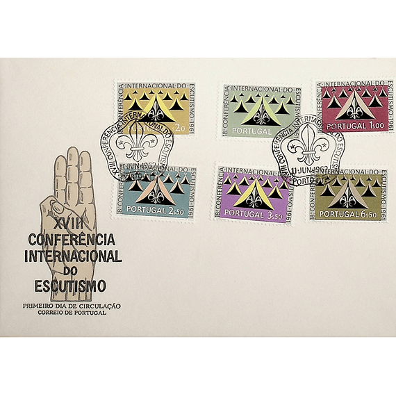 1962 Portugal FDC  18º Conferência Internacional de Escutismo