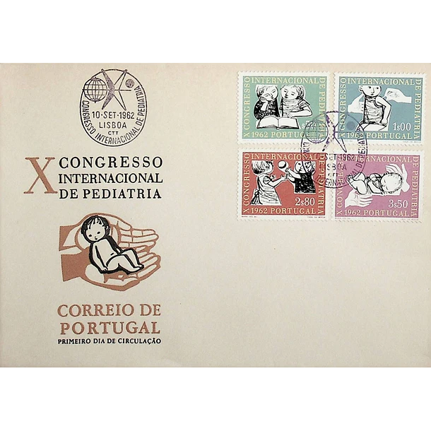 1962 FDC  10º Congresso Internacional de Pediatria