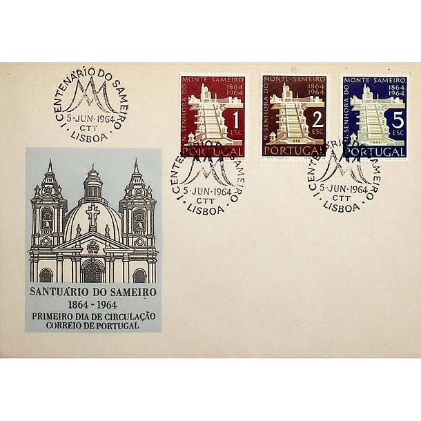 1964 FDC  Centenário do Sameiro