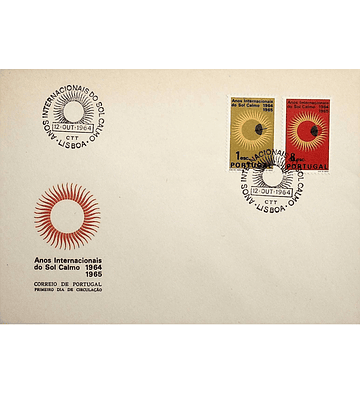 1964 Portugal FDC  Anos Internacionais do Sol Calmo (1964/65)