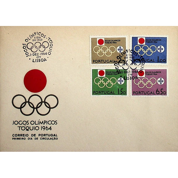 1964 FDC  18º Jogos Olímpicos - Tóquio 1964