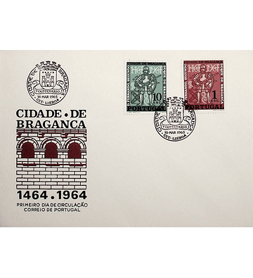 1965 Portugal FDC  5º Centenário da Cidade de Bragança
