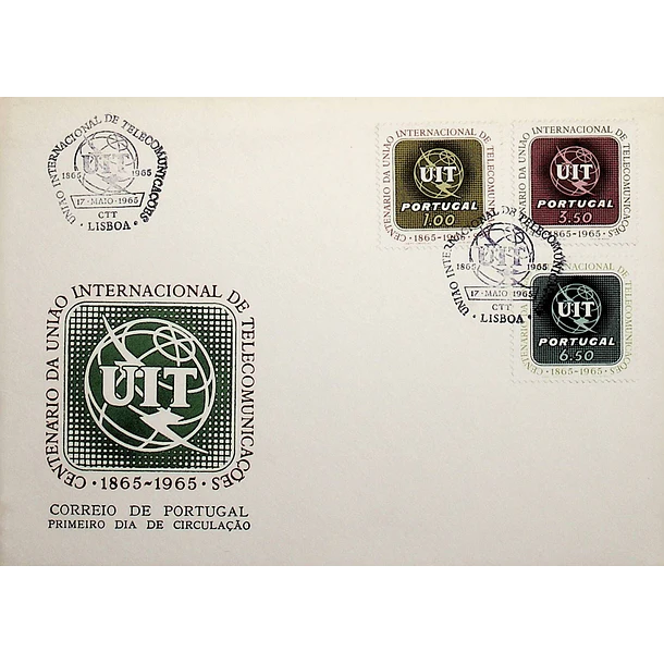 1965 FDC Centenário da União Internacional das Telecomunicações