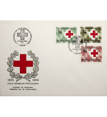 1965 Portugal FDC  1º Centenário da Cruz Vermelha Portuguesa