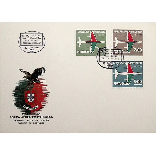 1965 FDC Cinquentenário da Força Aérea