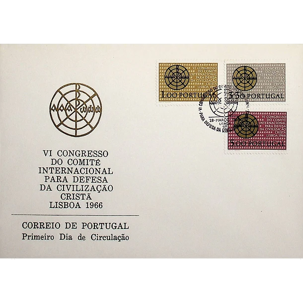 1966 FDC Congresso do Comité Internacional para a Defesa da Civilização Cristã