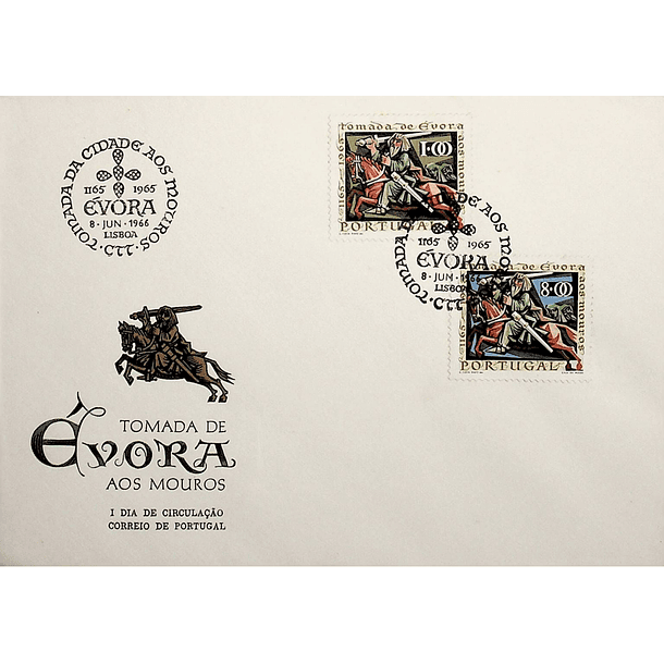 1966 FDC 8º Centenário da Reconquista da Cidade de Évora