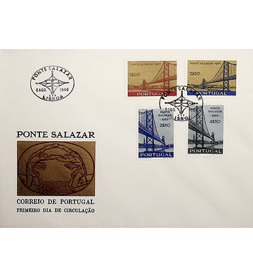 1966 Portugal FDC  Inauguração da Ponte Salazar