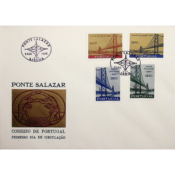 1966 FDC  Inauguração da Ponte Salazar