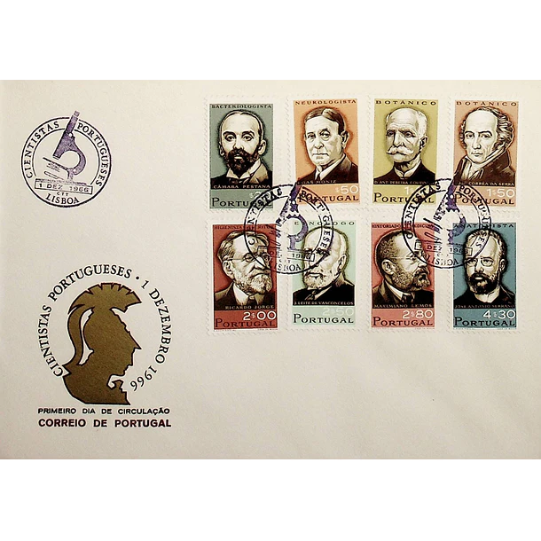 1966 FDC Cientistas Portugueses