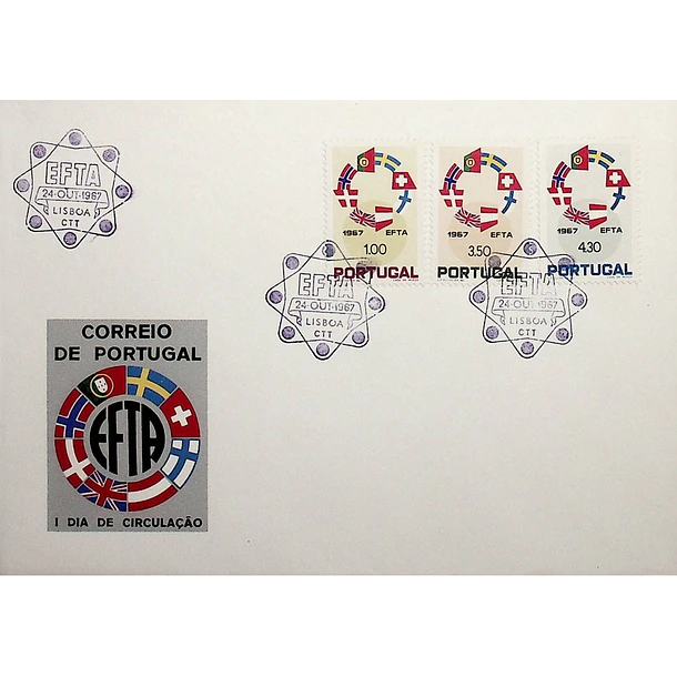 1967 FDC  Área de Comércio Livre na Europa (EFTA)