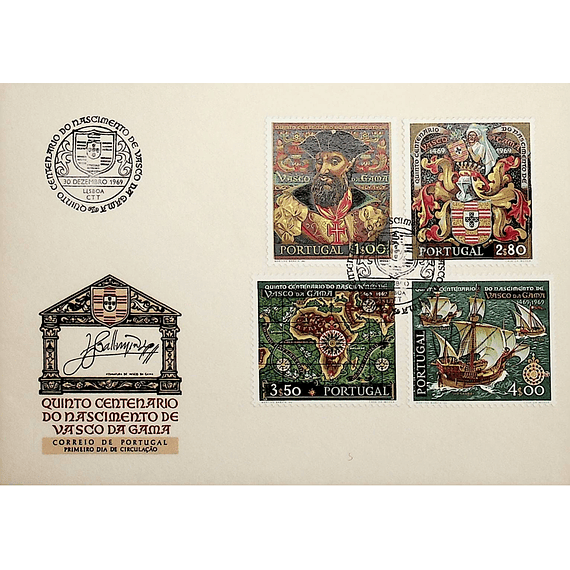 1969 Portugal FDC 5º Centenário do Nascimento de Vasco da Gama