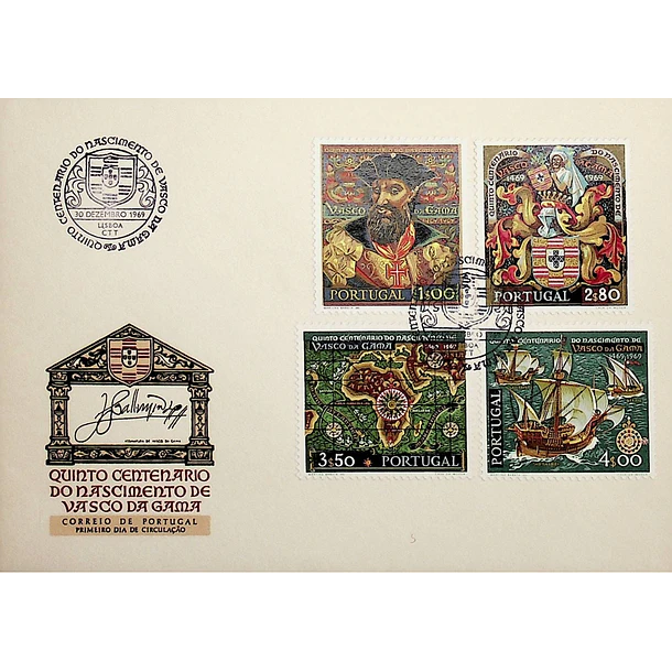 1969 FDC 5º Centenário do Nascimento de Vasco da Gama