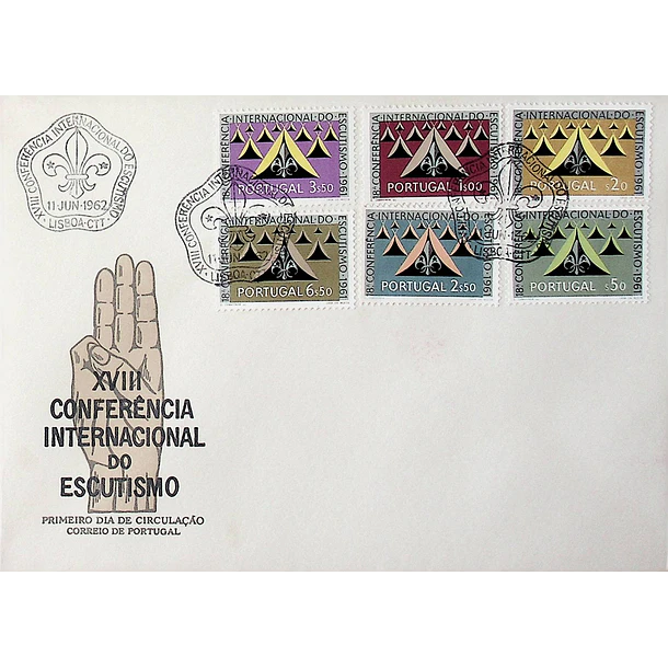 1962 FDC  18º Conferência Internacional de Escutismo