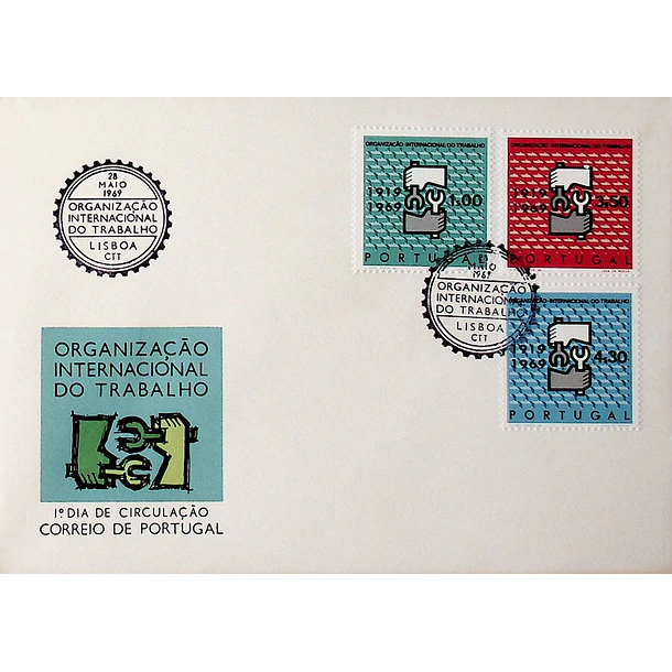 1969 FDC  50º Aniversário da Organização Internacional do Trabalho