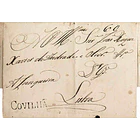 1825 Portugal Carta Pré-Filatélica CVL 1 «COVILHÃ» Sépia Escuro 1
