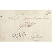 1809 Portugal Carta Pré-Filatélica ELV 3 «ELVAS» Sépia