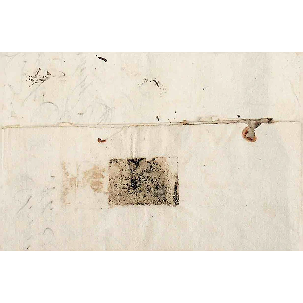 1837 Portugal Carta Pré-Filatélica ELV 6 «ELVAS» Sépia