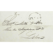 1849 Portugal Carta Pré-Filatélica ELV 7 «ELVAS» Azul