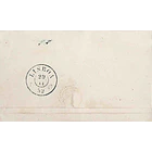 1852 Portugal Carta Pré-Filatélica ELV 10 «ELVAS» Vermelho 2
