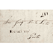 1847 Portugal Carta Pré-Filatélica Esposende EPS 1 «ESPOZENDE» Sépia