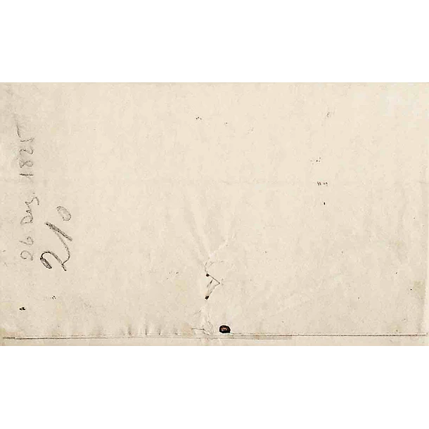 1825 Portugal Carta Pré-Filatélica Évora EVR 1 «EVORA» Preto