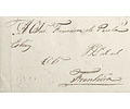 1827 Portugal Carta Pré-Filatélica Évora EVR 2 «EVORA» Preto