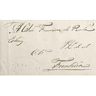 1827 Portugal Carta Pré-Filatélica Évora EVR 2 «EVORA» Preto 1