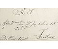 1819 Portugal Carta Pré-Filatélica Évora EVR 1 «EVORA» Preto