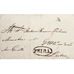 1842 Portugal Carta Pré-Filatélica VFR 2 «FEIRA» Sépia