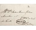 1842 Portugal Carta Pré-Filatélica VFR 2 «FEIRA» Sépia