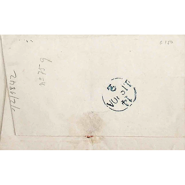 1842 Portugal Carta Pré-Filatélica VFR 2 «FEIRA» Sépia