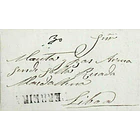 1852 Portugal Carta Pré-Filatélica Ferreira do Alentejo FAL 1 «FERREIRA» Preto 1
