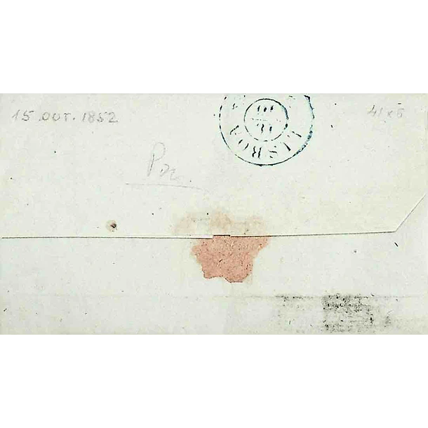 1852 Portugal Carta Pré-Filatélica Ferreira do Alentejo FAL 1 «FERREIRA» Preto