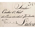 1810 Portugal Carta Pré-Filatélica Figueira da Foz FIG 1 «FIGUEIRA» Sépia