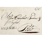 1810 Portugal Carta Pré-Filatélica Figueira da Foz FIG 3 «FIGUEIRA» Sépia 1