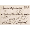 1814 Portugal Carta Pré-Filatélica Figueira da Foz FIG 3 «FIGUEIRA» Sépia