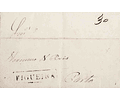 1840 Portugal Carta Pré-Filatélica Figueira da Foz FIG 6 «FIGUEIRA» Sépia