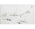 1846 Portugal Carta Pré-Filatélica Figueira da Foz FIG 6 «FIGUEIRA» Preto