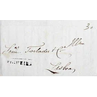 1846 Portugal Carta Pré-Filatélica Figueira da Foz FIG 6 «FIGUEIRA» Preto 1