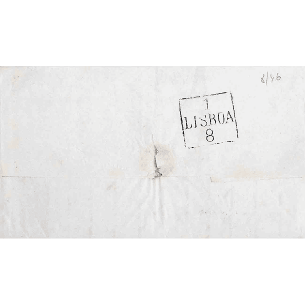 1846 Portugal Carta Pré-Filatélica Figueira da Foz FIG 6 «FIGUEIRA» Preto